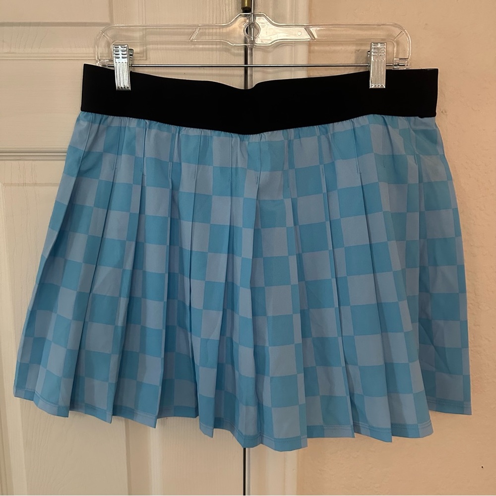 Joylab Blue Checkered Active Skort